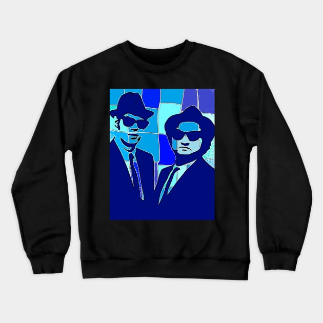 Blues Brother blues by LowEndGraphics Crewneck Sweatshirt by LowEndGraphics